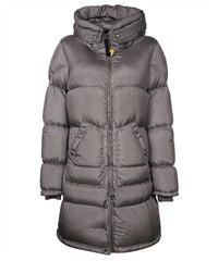 Angelica long hooded down jacket